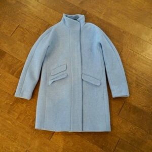J. Crew Light Blue Trench Coat